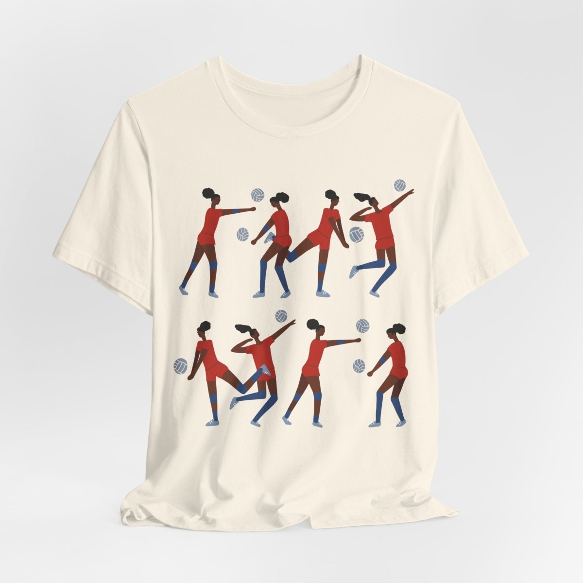 Volleyball Girls Shirt - Afrocentric Art by The Trini Gee