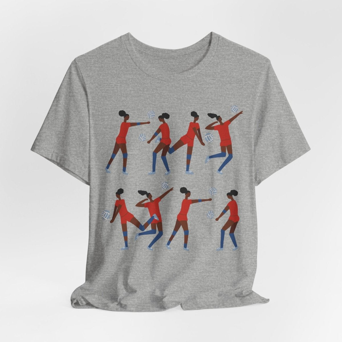 Volleyball Girls Shirt - Afrocentric Art by The Trini Gee
