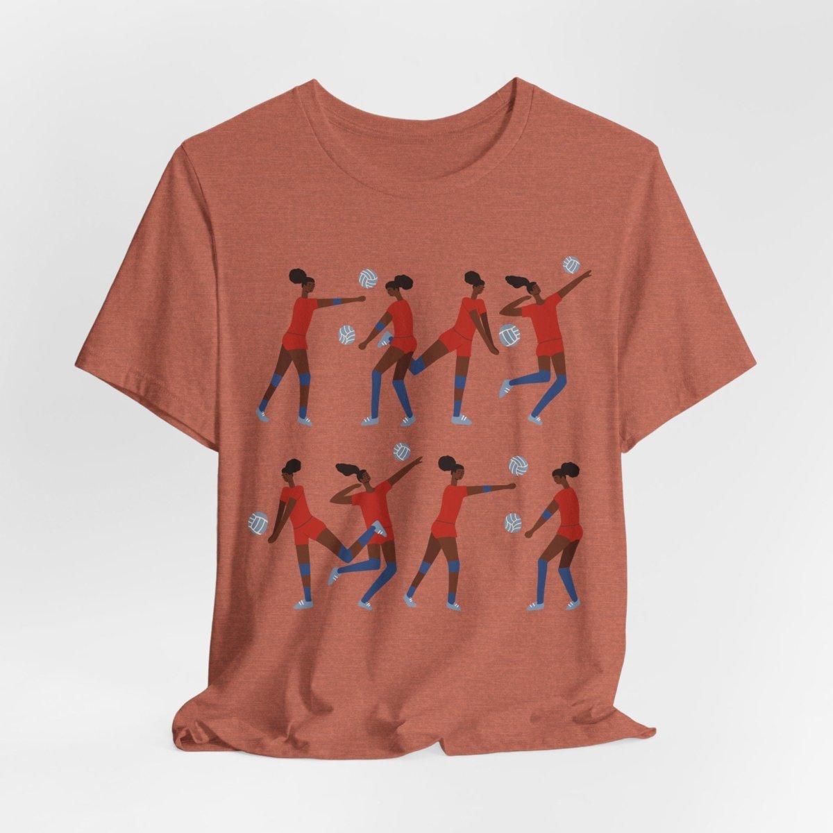 Volleyball Girls Shirt - Afrocentric Art by The Trini Gee