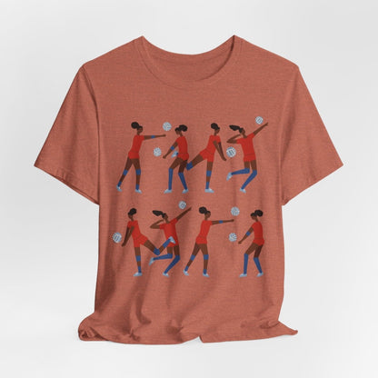 Volleyball Girls Shirt - Afrocentric Art by The Trini Gee