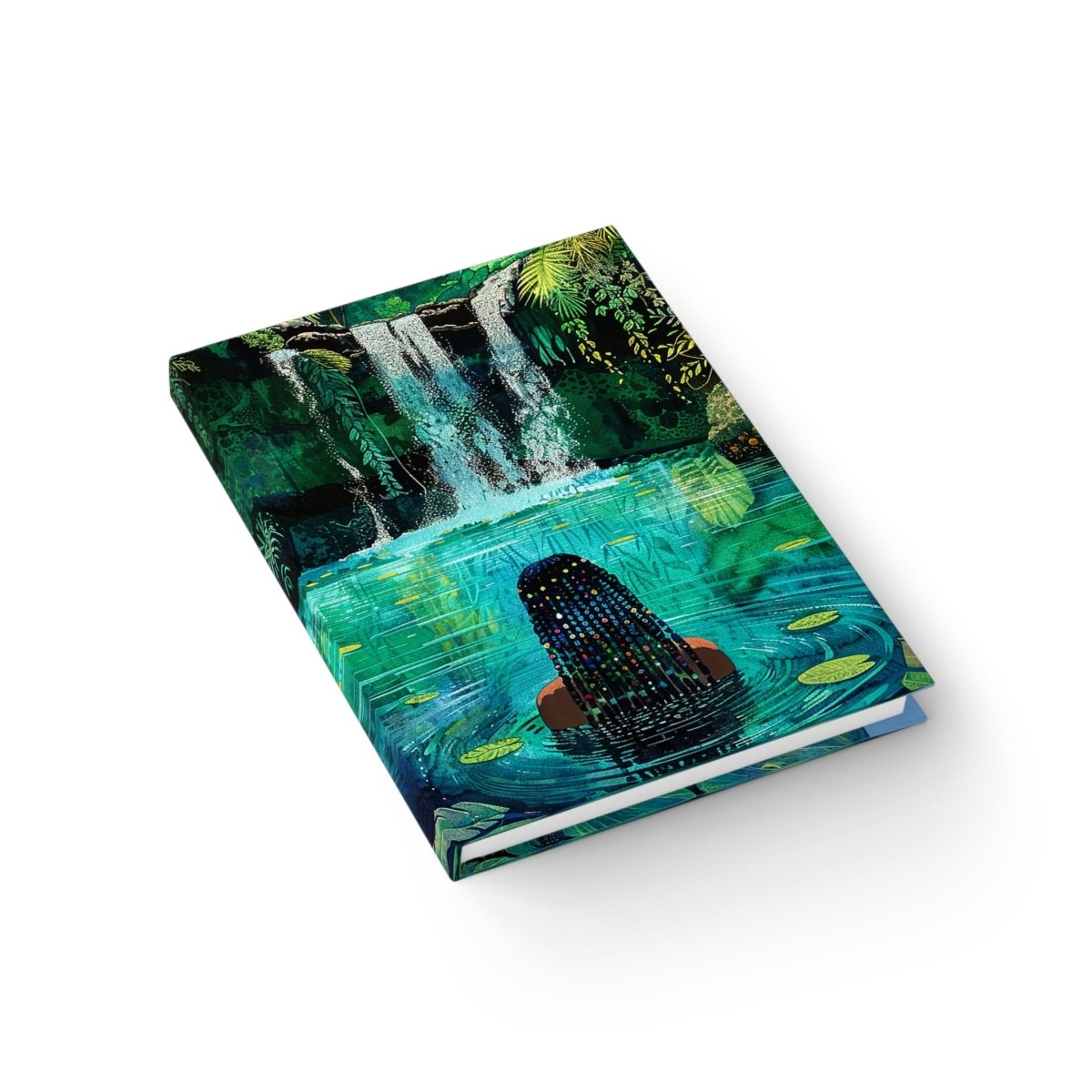 Waterfall Vibes Journal - Afrocentric Art by The Trini Gee