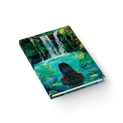 Waterfall Vibes Journal - Afrocentric Art by The Trini Gee