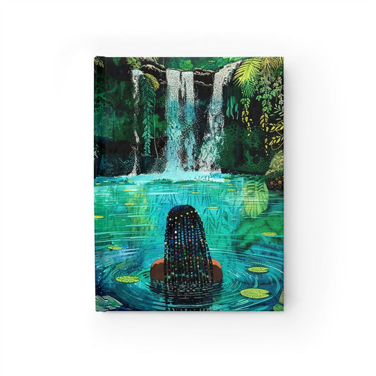 Waterfall Vibes Journal - Afrocentric Art by The Trini Gee