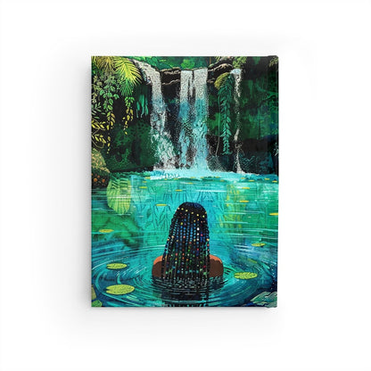 Waterfall Vibes Journal - Afrocentric Art by The Trini Gee