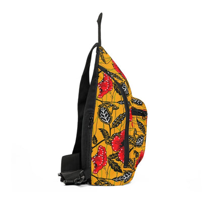 Wax Print Sling Bag - Afrocentric Art by The Trini Gee