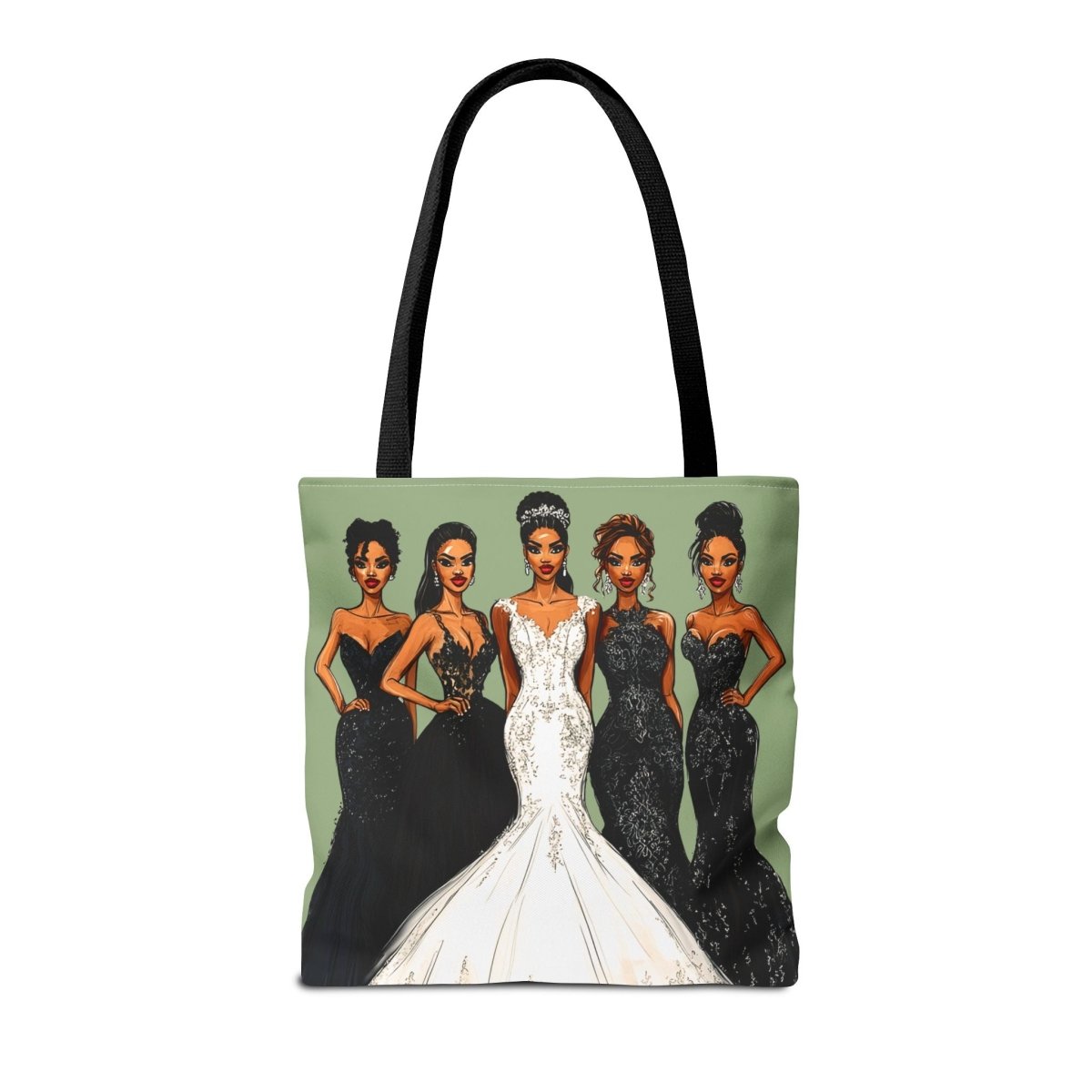 Wedding Bride Tote Bag - Afrocentric Art by The Trini Gee