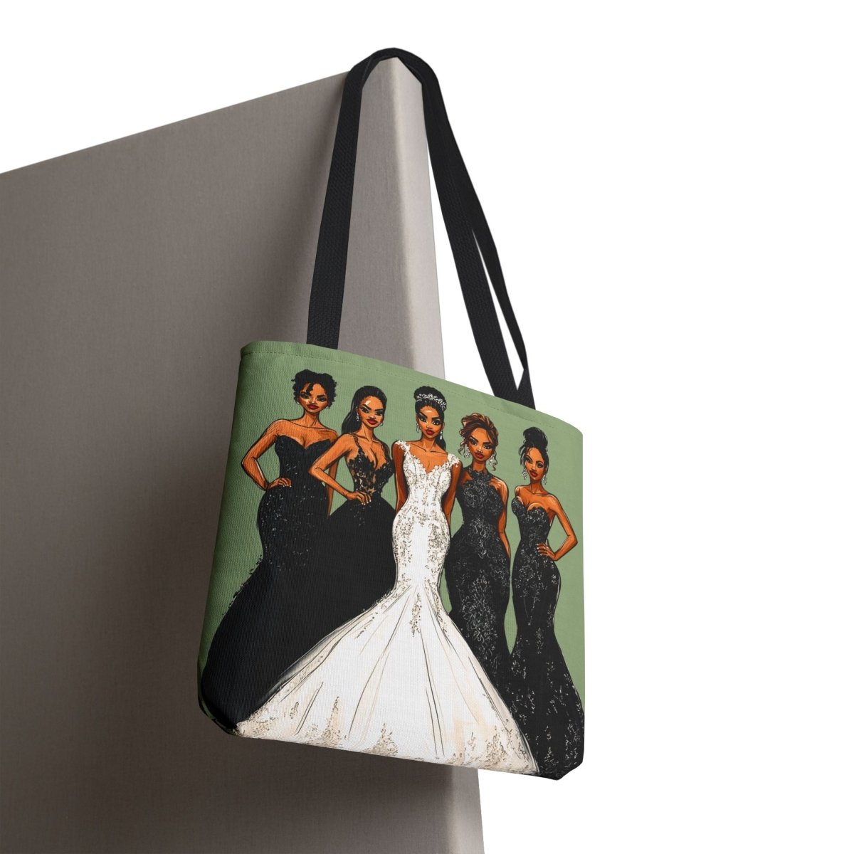 Wedding Bride Tote Bag - Afrocentric Art by The Trini Gee