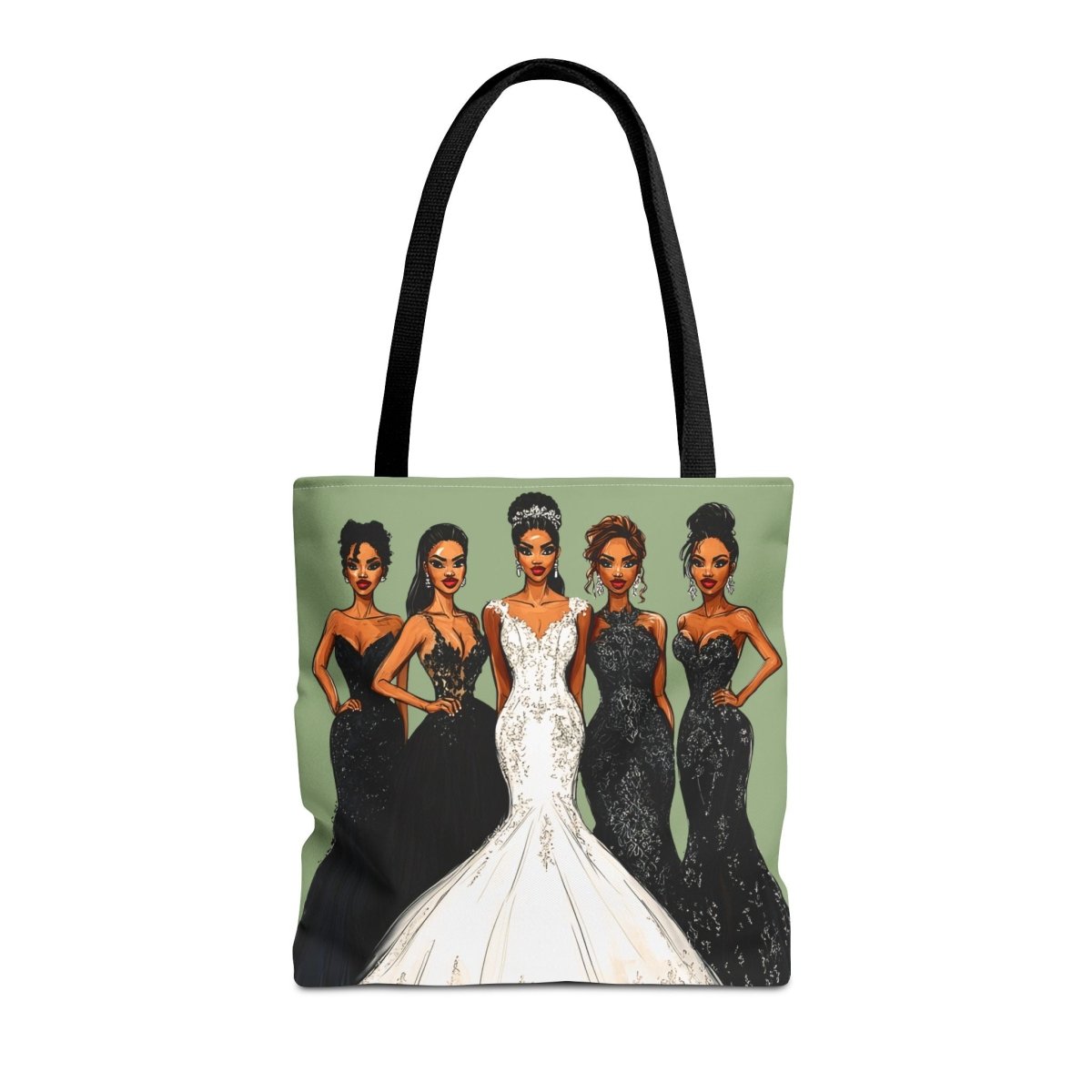Wedding Bride Tote Bag - Afrocentric Art by The Trini Gee