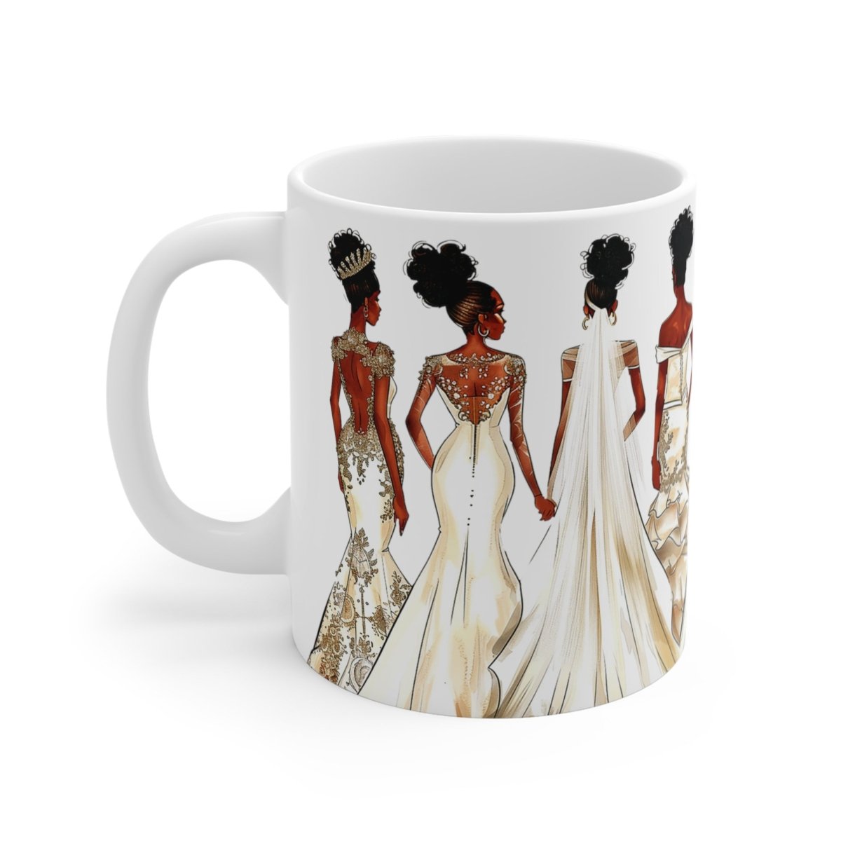 Wedding Brides Mug - Afrocentric Art by The Trini Gee