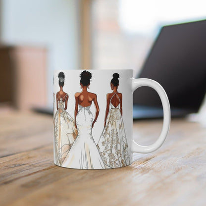 Wedding Brides Mug - Afrocentric Art by The Trini Gee