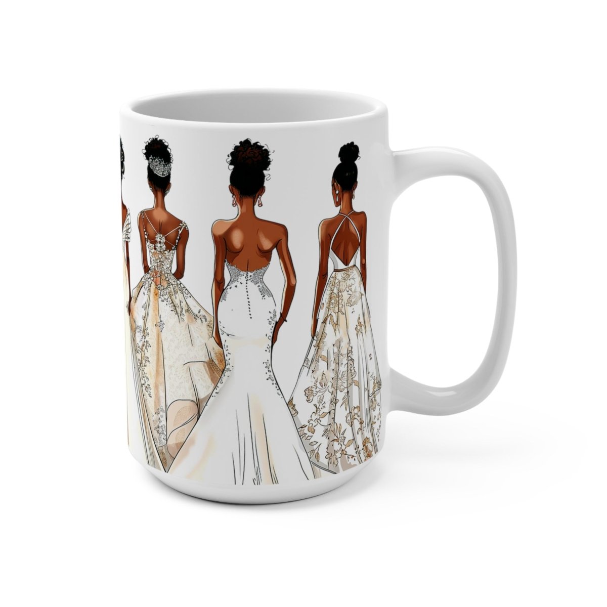 Wedding Brides Mug - Afrocentric Art by The Trini Gee