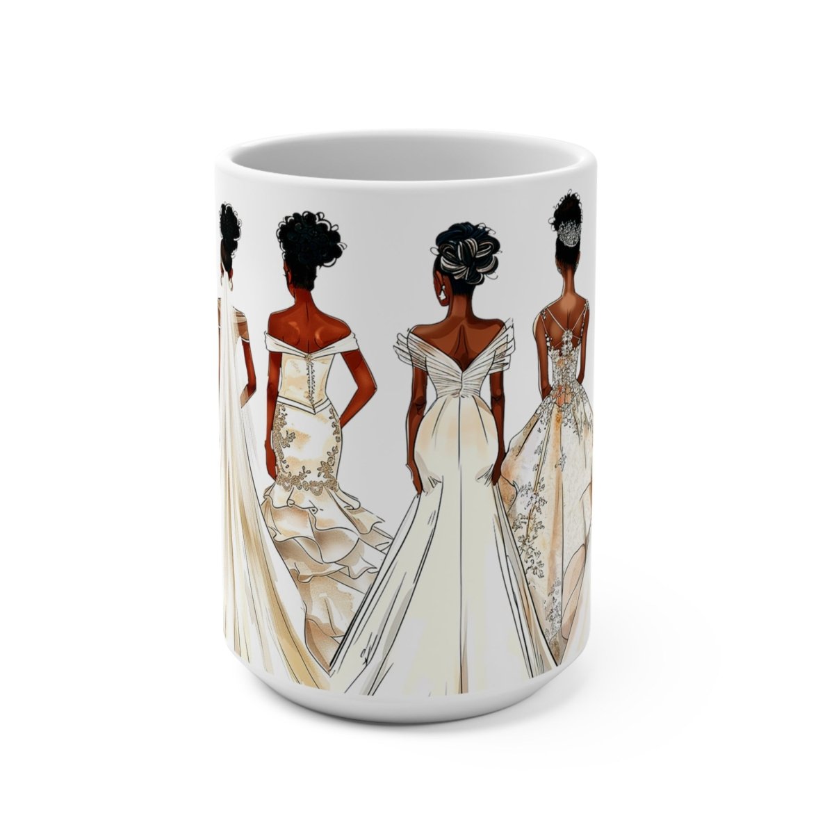 Wedding Brides Mug - Afrocentric Art by The Trini Gee