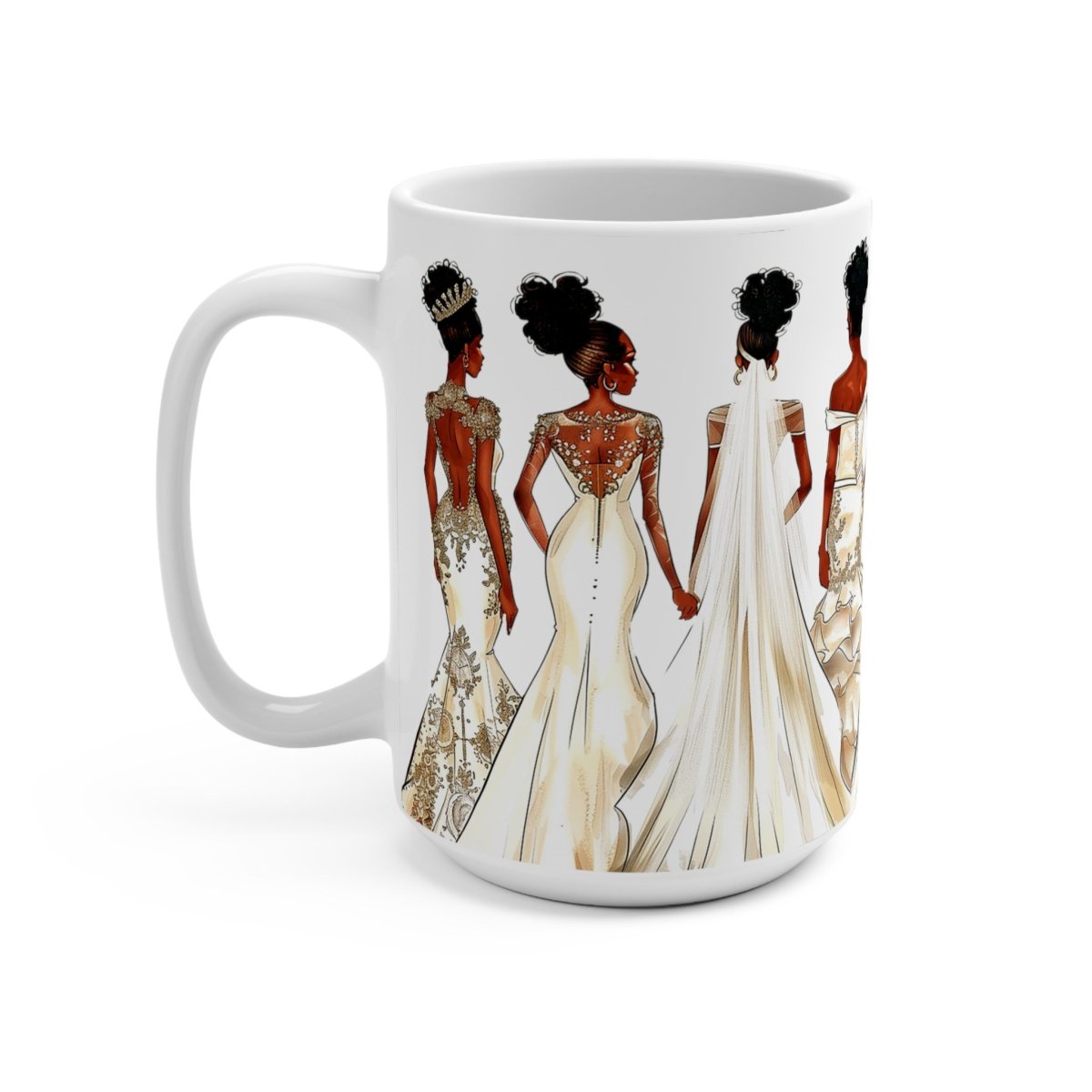 Wedding Brides Mug - Afrocentric Art by The Trini Gee