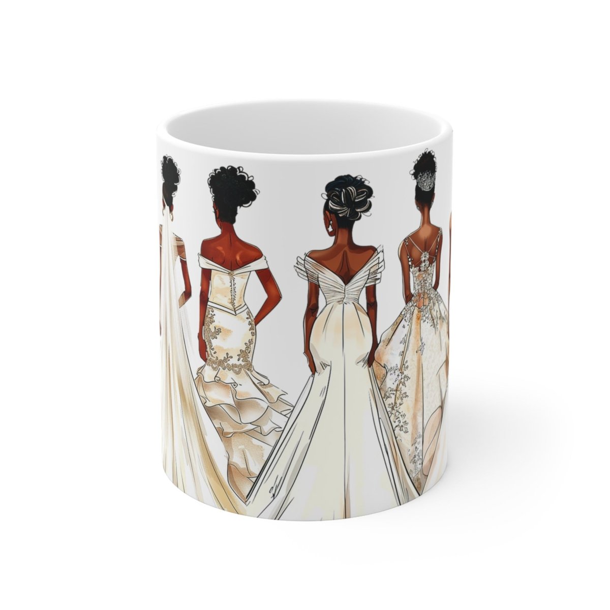 Wedding Brides Mug - Afrocentric Art by The Trini Gee