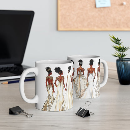 Wedding Brides Mug - Afrocentric Art by The Trini Gee