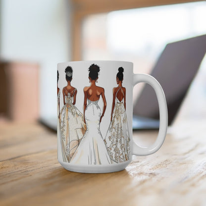 Wedding Brides Mug - Afrocentric Art by The Trini Gee