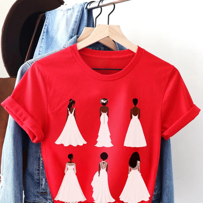 Wedding Brides Shirt - Afrocentric Art by The Trini Gee