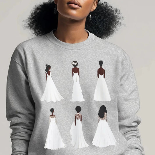 Wedding Brides Sweatshirt - Afrocentric Art by The Trini Gee