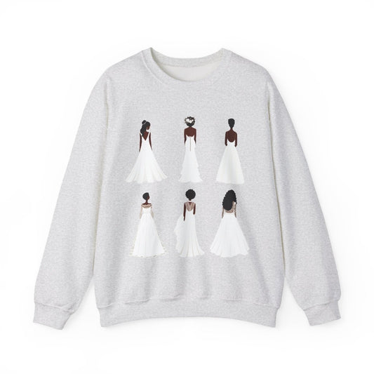 Wedding Brides Sweatshirt - Afrocentric Art by The Trini Gee