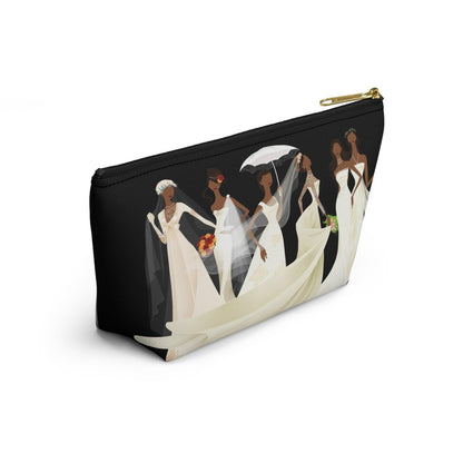 Wedding Brides T - bottom Accessory Pouch - Afrocentric Art by The Trini Gee