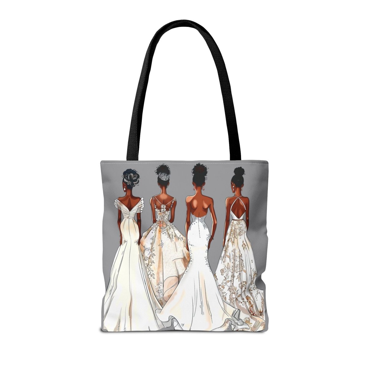 Wedding Brides Tote Bag - Afrocentric Art by The Trini Gee