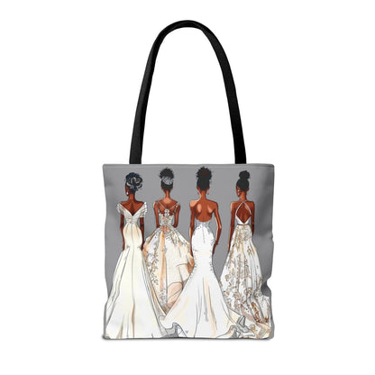 Wedding Brides Tote Bag - Afrocentric Art by The Trini Gee