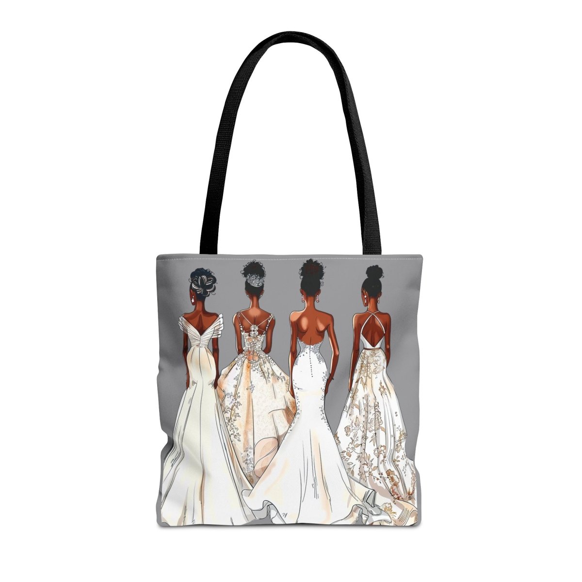 Wedding Brides Tote Bag - Afrocentric Art by The Trini Gee