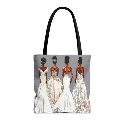 Wedding Brides Tote Bag - Afrocentric Art by The Trini Gee