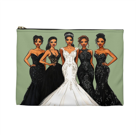 Wedding Bridesmaids Pouch - Afrocentric Art by The Trini Gee