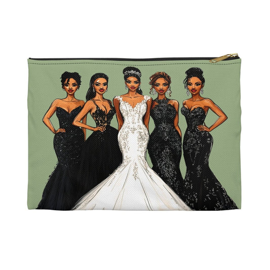 Wedding Bridesmaids Pouch - Afrocentric Art by The Trini Gee