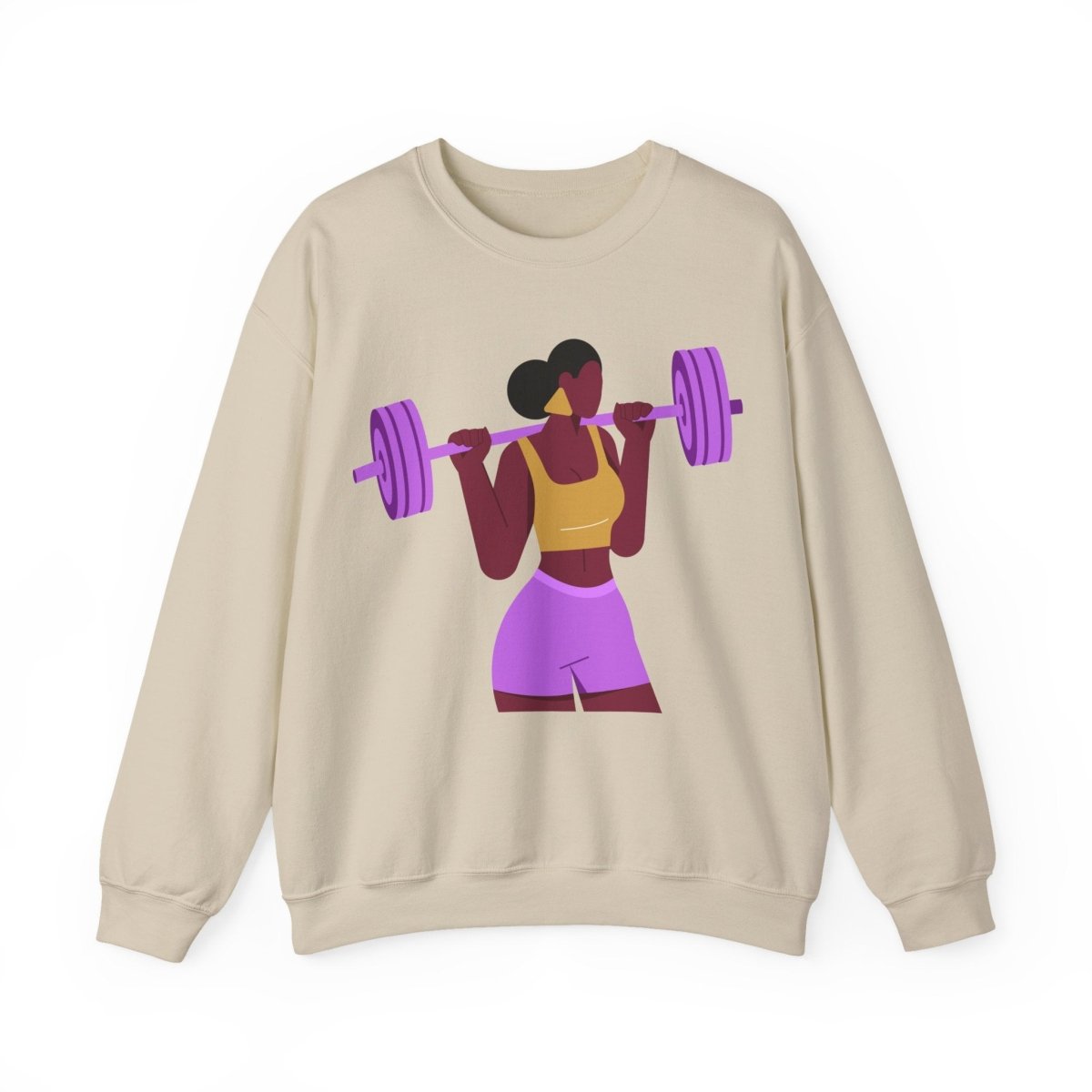 Weight Girl Sweatshirt - Afrocentric Art by The Trini Gee
