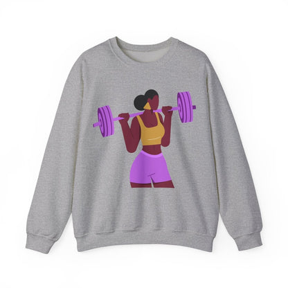 Weight Girl Sweatshirt - Afrocentric Art by The Trini Gee