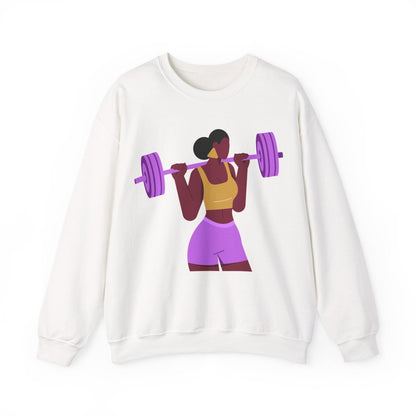 Weight Girl Sweatshirt - Afrocentric Art by The Trini Gee