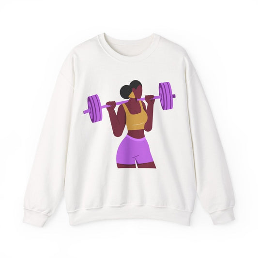 Weight Girl Sweatshirt - Afrocentric Art by The Trini Gee