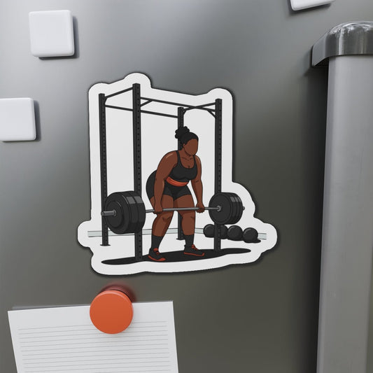 Weight Lifting Magnet - Afrocentric Art by The Trini Gee