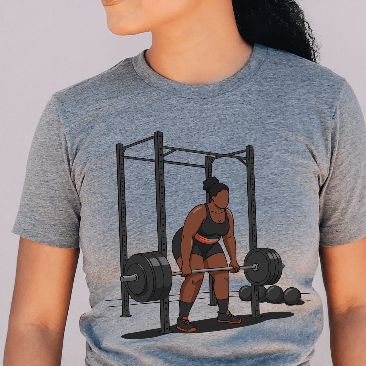 Weight Lifting Shirt - Afrocentric Art by The Trini Gee