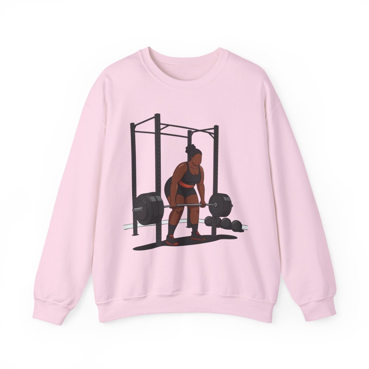 Weight Lifting Sweatshirt - Afrocentric Art by The Trini Gee