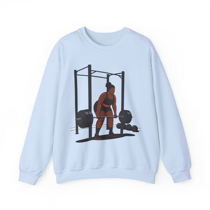 Weight Lifting Sweatshirt - Afrocentric Art by The Trini Gee