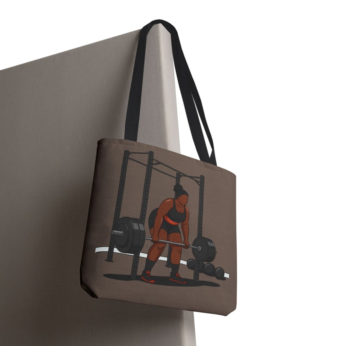 Weight Lifting Tote Bag - Afrocentric Art by The Trini Gee