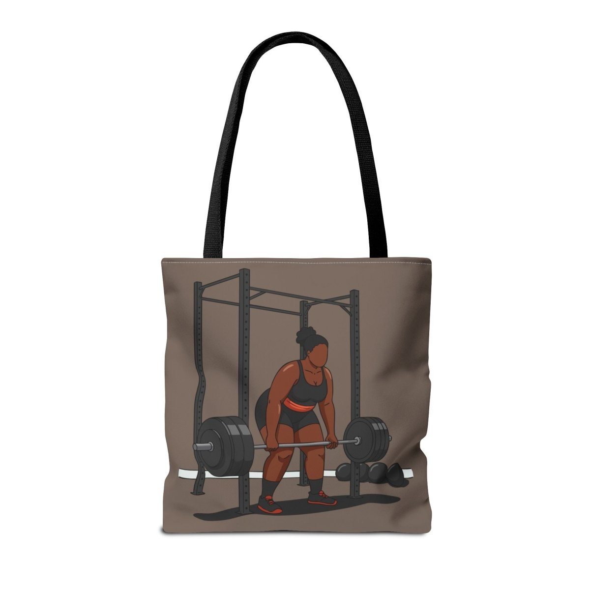 Weight Lifting Tote Bag - Afrocentric Art by The Trini Gee
