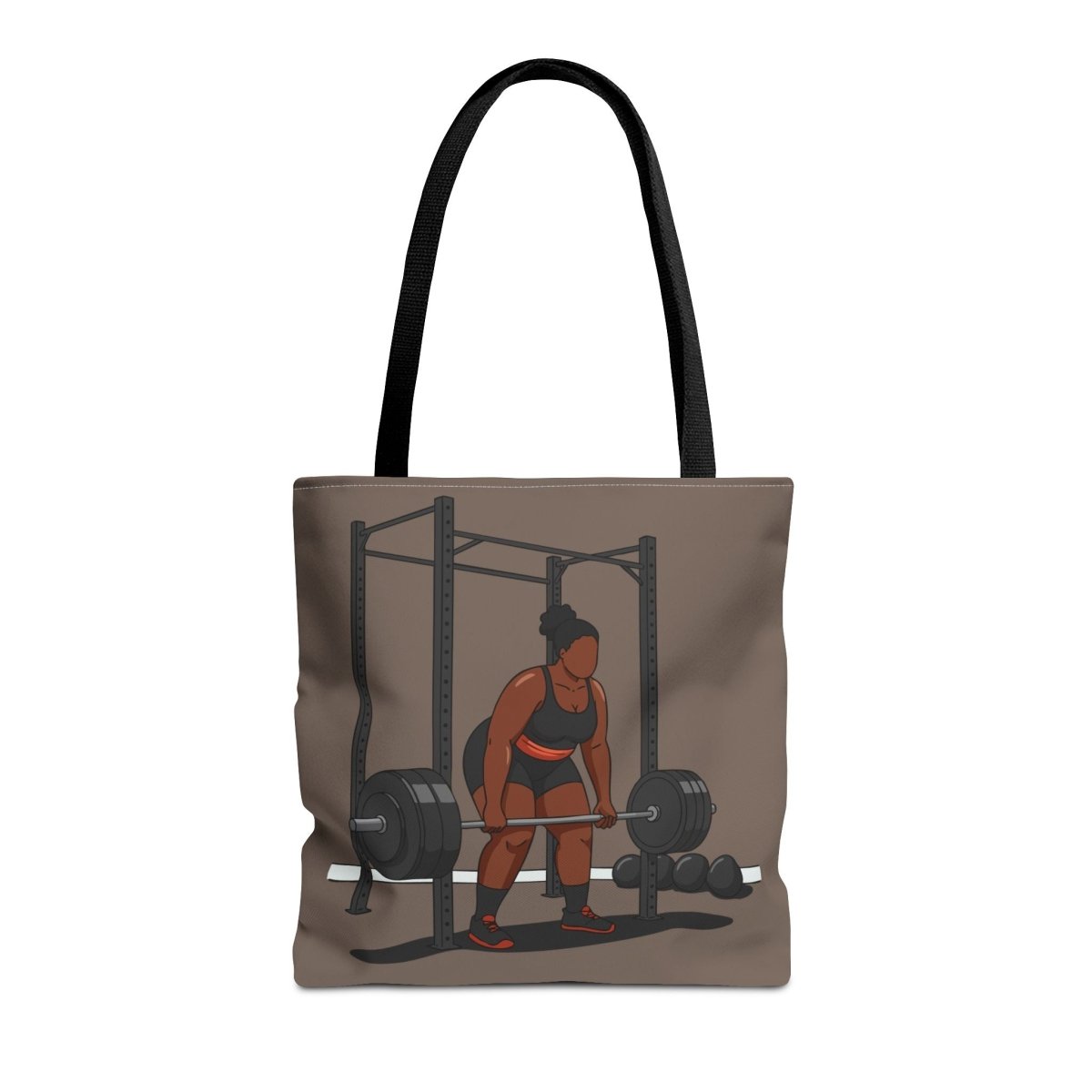 Weight Lifting Tote Bag - Afrocentric Art by The Trini Gee