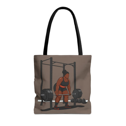 Weight Lifting Tote Bag - Afrocentric Art by The Trini Gee
