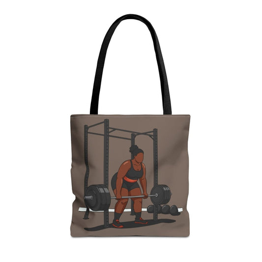 Weight Lifting Tote Bag - Afrocentric Art by The Trini Gee