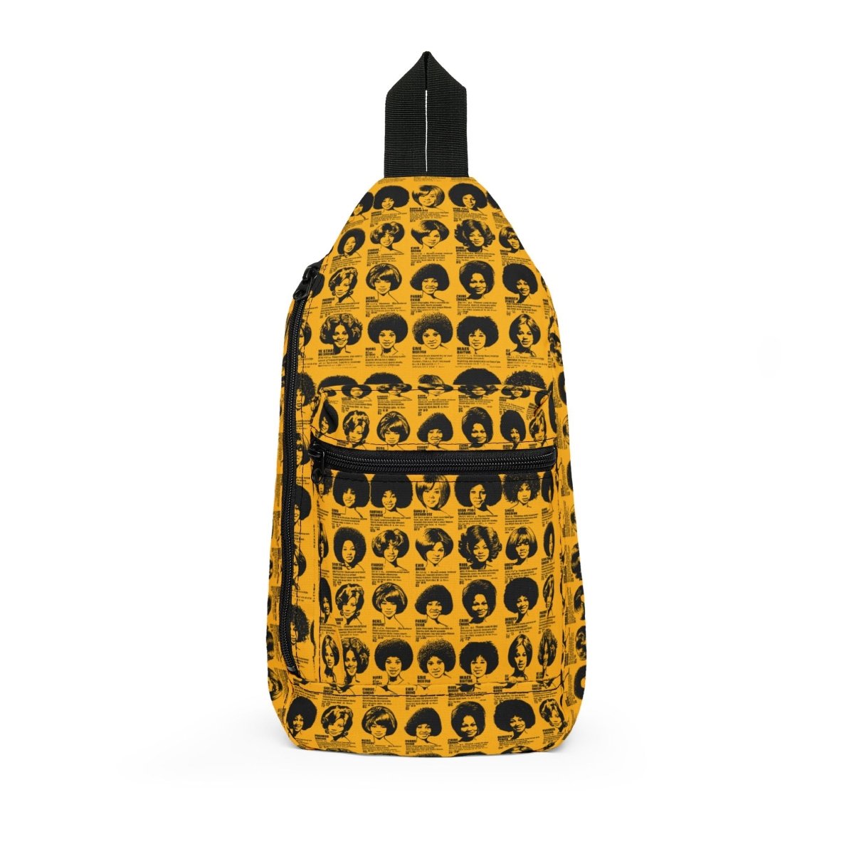 Wigs Ad Sling Bag - Afrocentric Art by The Trini Gee