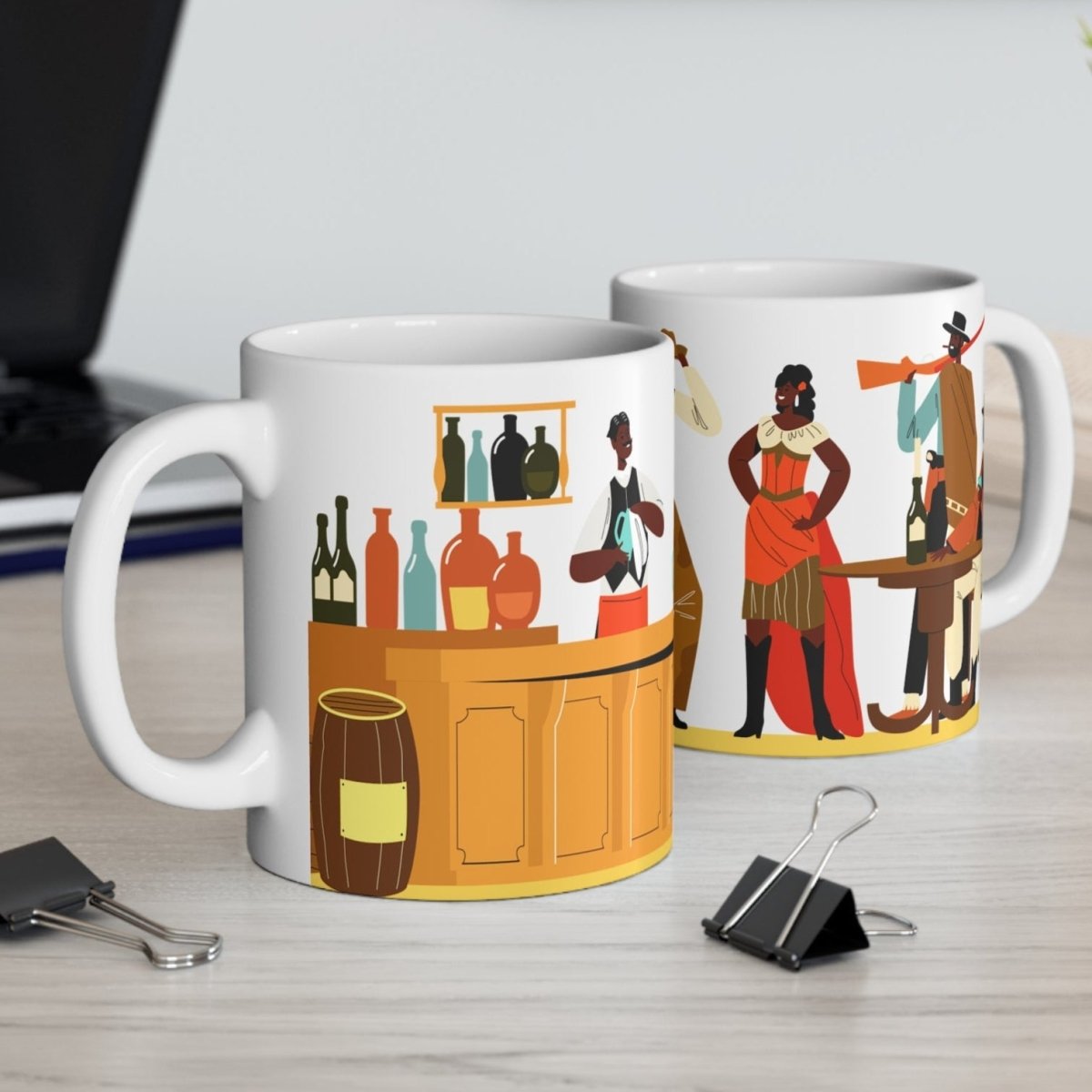 Wild West Mug - Afrocentric Art by The Trini Gee