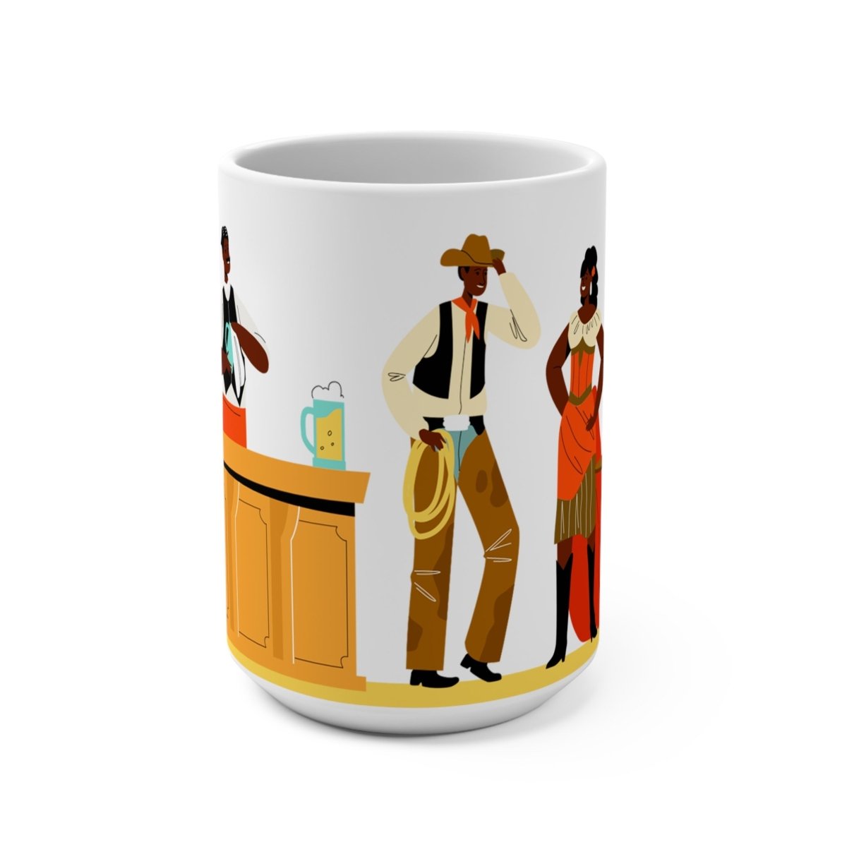 Wild West Mug - Afrocentric Art by The Trini Gee
