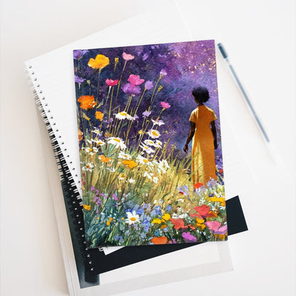 Wildflower Woman Journal - Afrocentric Art by The Trini Gee