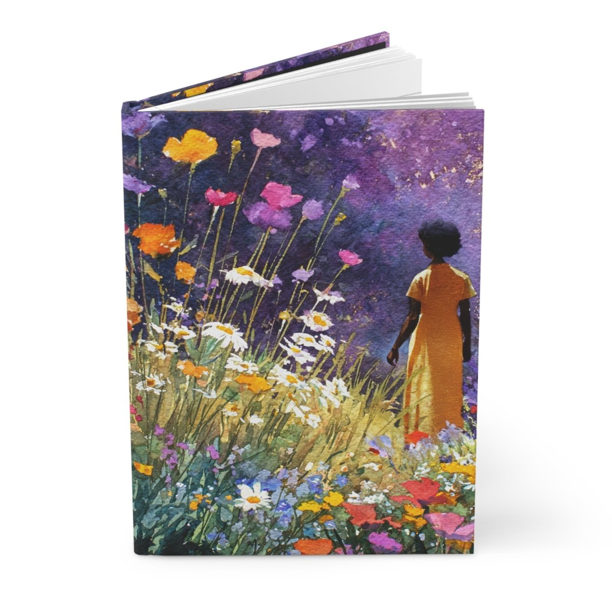 Wildflower Woman Journal - Afrocentric Art by The Trini Gee