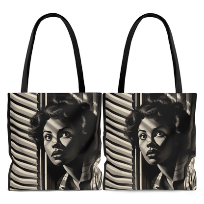 Window Watch Tote Bag - Afrocentric Art by The Trini Gee