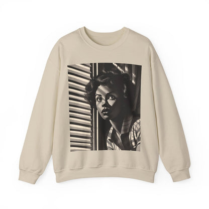 Window Woman Sweatshirt - Afrocentric Art by The Trini Gee